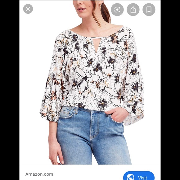 Free‎ people on or off shoulder top. NWT - Picture 1 of 2